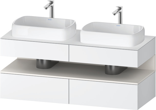 Duravit Waschtischunterschrank wandhängend „Qatego“ 140 × 60 × 55 cm