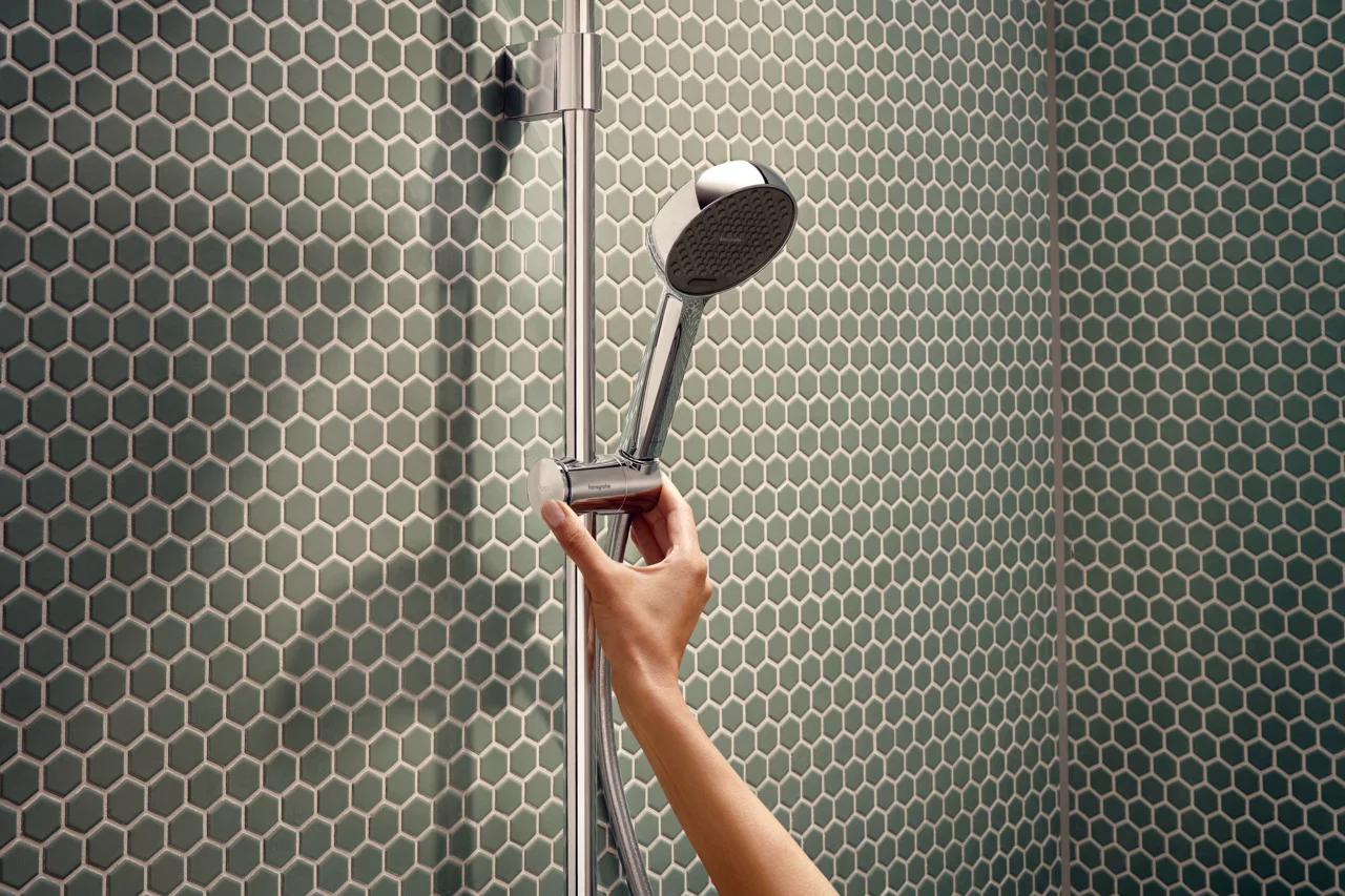 Activera Q Showerpipe 290/180 1jet EcoSmart mit ShowerTablet Select 360 Varia, Oberfläche: Chrom