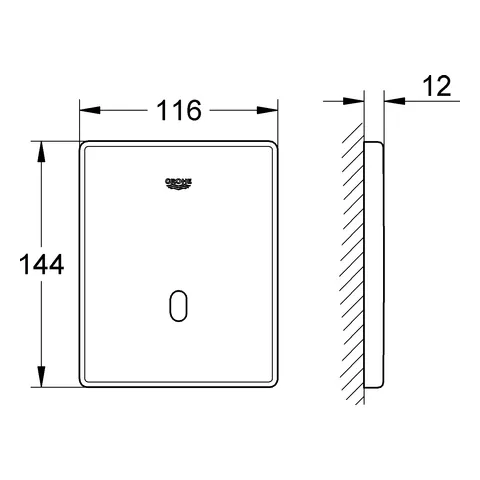 Grohe Tectron Skate Infrarot-Elektronik für Urinal 37324_1 6V FMS f. Rapido U/UMB edelstahl Grohe Tectron Skate Infrarot-Elektronik für Urinal 37324_1 6V FMS f. Rapido U/UMB edelstahl
