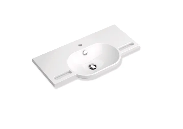 HEWI Waschtisch PG87, Mineralguss, alpinweiß, 850x415mm HEWI Waschtisch PG87, Mineralguss, alpinweiß, 850x415mm
