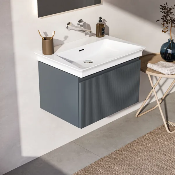 Ideal Standard Möbelwaschtischunterschrank Finesse Aschblau matt 1 Auszug Softclose 600x440x375 mm Ideal Standard Möbelwaschtischunterschrank Finesse Aschblau matt 1 Auszug Softclose 600x440x375 mm