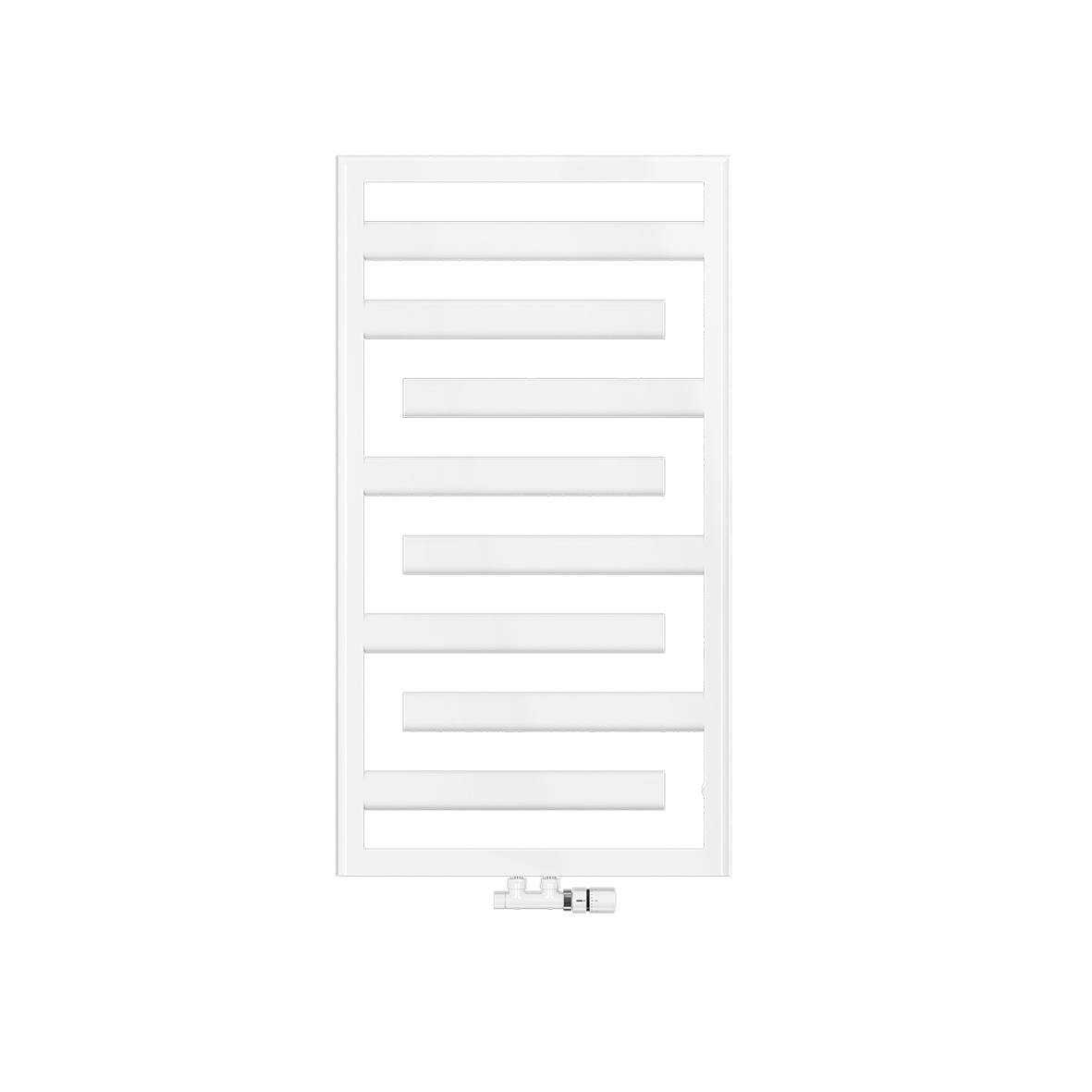 Zehnder Design-Heizkörper „Tetris“ 60 × 110 cm in Verkehrsweiß (RAL 9016, glänzend)