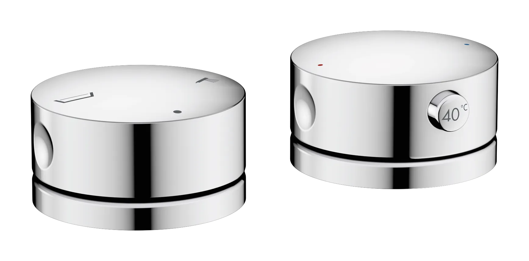 Hansgrohe AXOR One 2-Loch Wannenrandarmatur mit Thermostat, Chrom