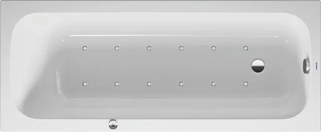 Duravit Whirlwanne „Qatego“ rechteck 1700 × 700 mm, Fußablauf mit Air-System, in Weiß Duravit Whirlwanne „Qatego“ rechteck 1700 × 700 mm, Fußablauf mit Air-System, in Weiß