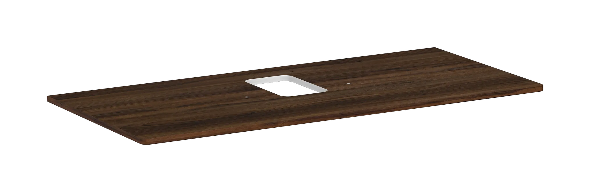 Hansgrohe Xelu Q Konsole, Nussbaum Dunkel, 1.180 x 540 mm, mittiger Beckenausschnitt für Aufsatzwaschtisch mit Hahnloch Hansgrohe Xelu Q Konsole, Nussbaum Dunkel, 1.180 x 540 mm, mittiger Beckenausschnitt für Aufsatzwaschtisch mit Hahnloch