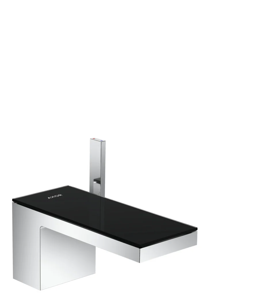 Hansgrohe AXOR MyEdition Einhebel-Waschtischmischer 70, schwarz/chrom, Ausladung 151 mm, Auslaufhöhe 70 mm