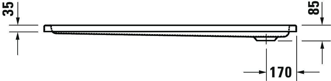 Duravit rechteck Duschwanne „D-Code“ 140 × 80 cm 