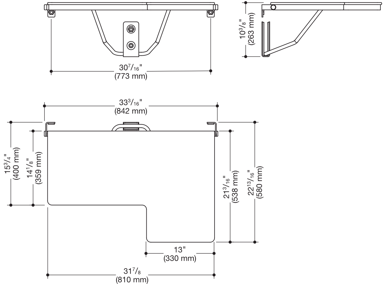 Duschklappsitz „System 900“