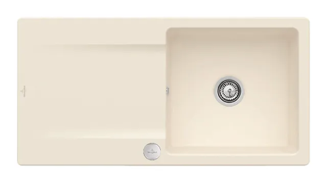 Villeroy & Boch Einbau-Küchenspülbecken „Siluet“ 60 1000 × 510 × 220 mm in Ivory