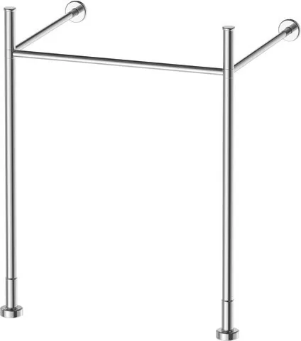 Duravit Metallkonsole Vero, Chrom Poliert, höhenverstellbar, 425x525x715-780 mm, Bodenstehend mit Wandbefestigung Duravit Metallkonsole Vero, Chrom Poliert, höhenverstellbar, 425x525x715-780 mm, Bodenstehend mit Wandbefestigung