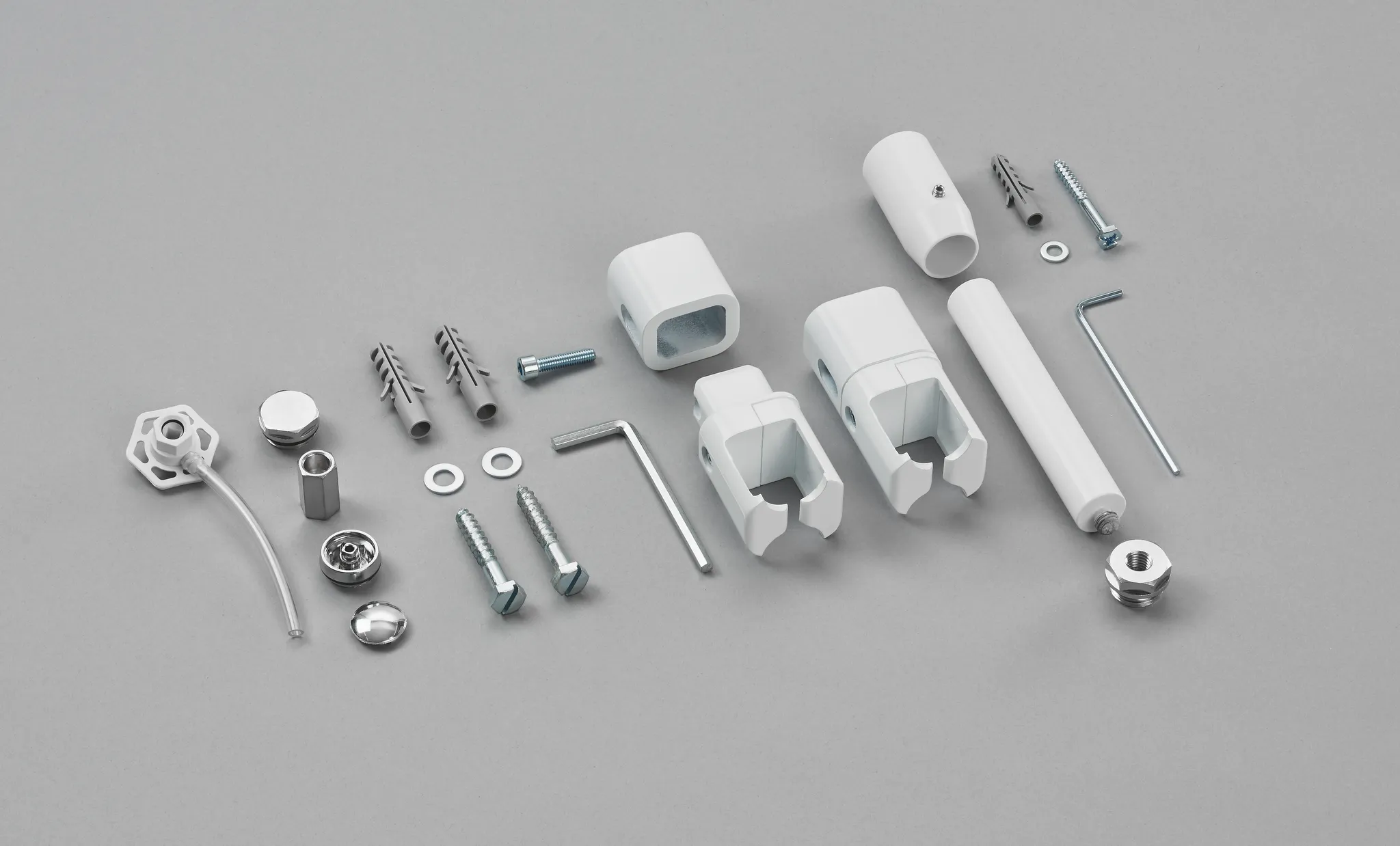 Raumteiler-Montageset für „Subway, Quaro“ in weiß Raumteiler-Montageset für „Subway, Quaro“ in weiß