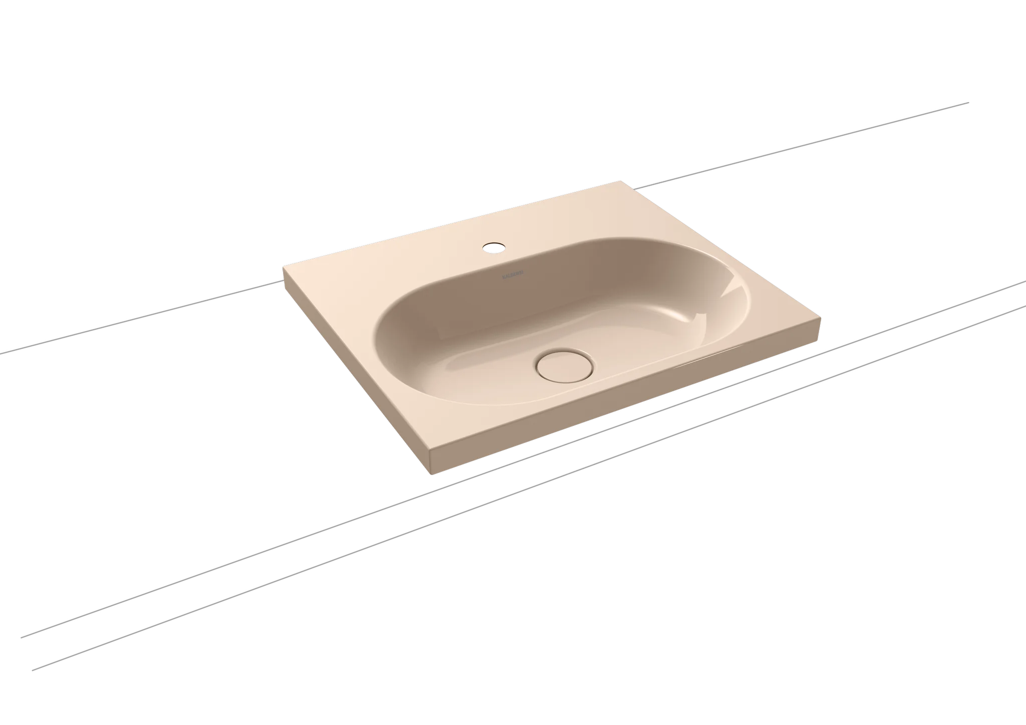 Kaldewei CENTRO Aufsatzwaschtisch, 600x500 mm, Randhöhe 40 mm, bahamabeige, Perl-Effekt, Antidröhn mit 1er Hahnlochbohrung, ohne Überlauf Kaldewei CENTRO Aufsatzwaschtisch, 600x500 mm, Randhöhe 40 mm, bahamabeige, Perl-Effekt, Antidröhn mit 1er Hahnlochbohrung, ohne Überlauf