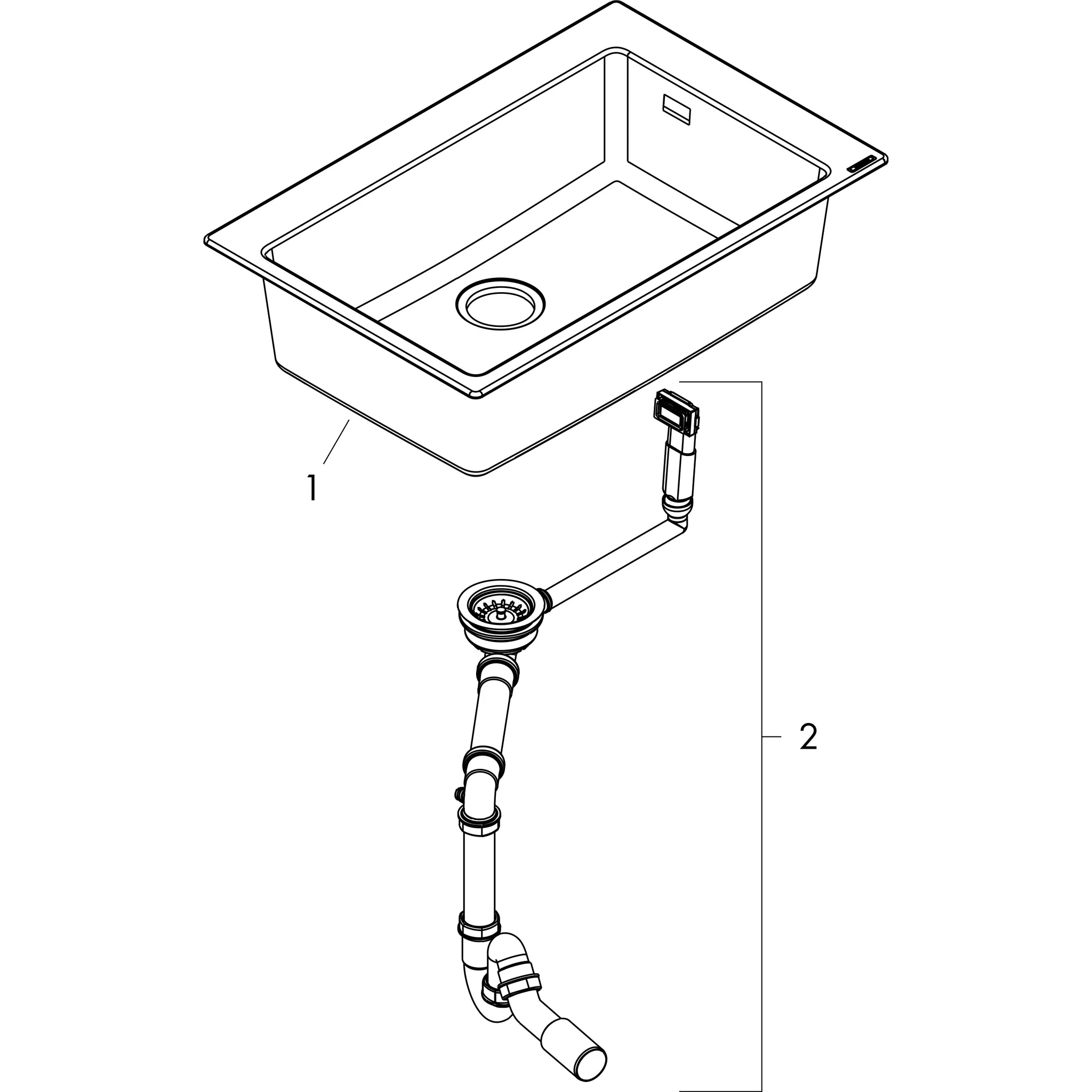 Einbauspüle 660 S510-F660 graphitschwarz Einbauspüle 660 S510-F660 graphitschwarz