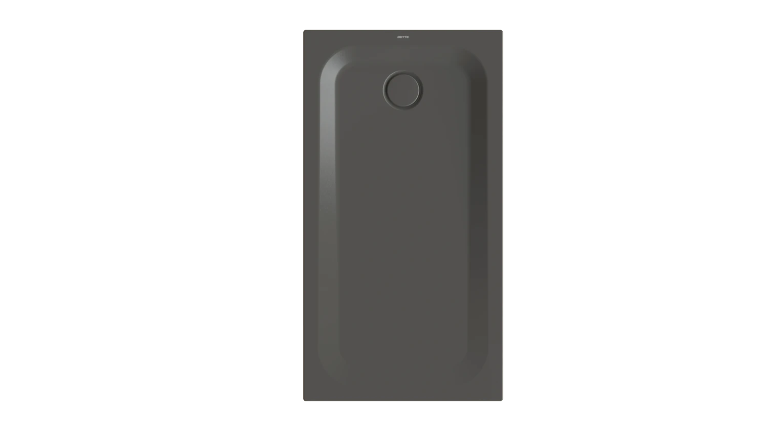 Bette rechteck Duschwanne „BetteUltra“ 1300 × 700 mm mit BetteAntirutsch Pro, ohne Oberflächenveredelung, mit Minimum-Wannenträger, in Anthracite