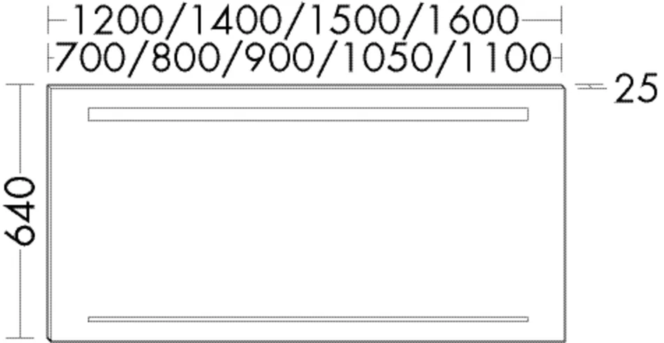 burgbad Spiegel „Sys30“ 900 × 640 mm burgbad Spiegel „Sys30“ 900 × 640 mm