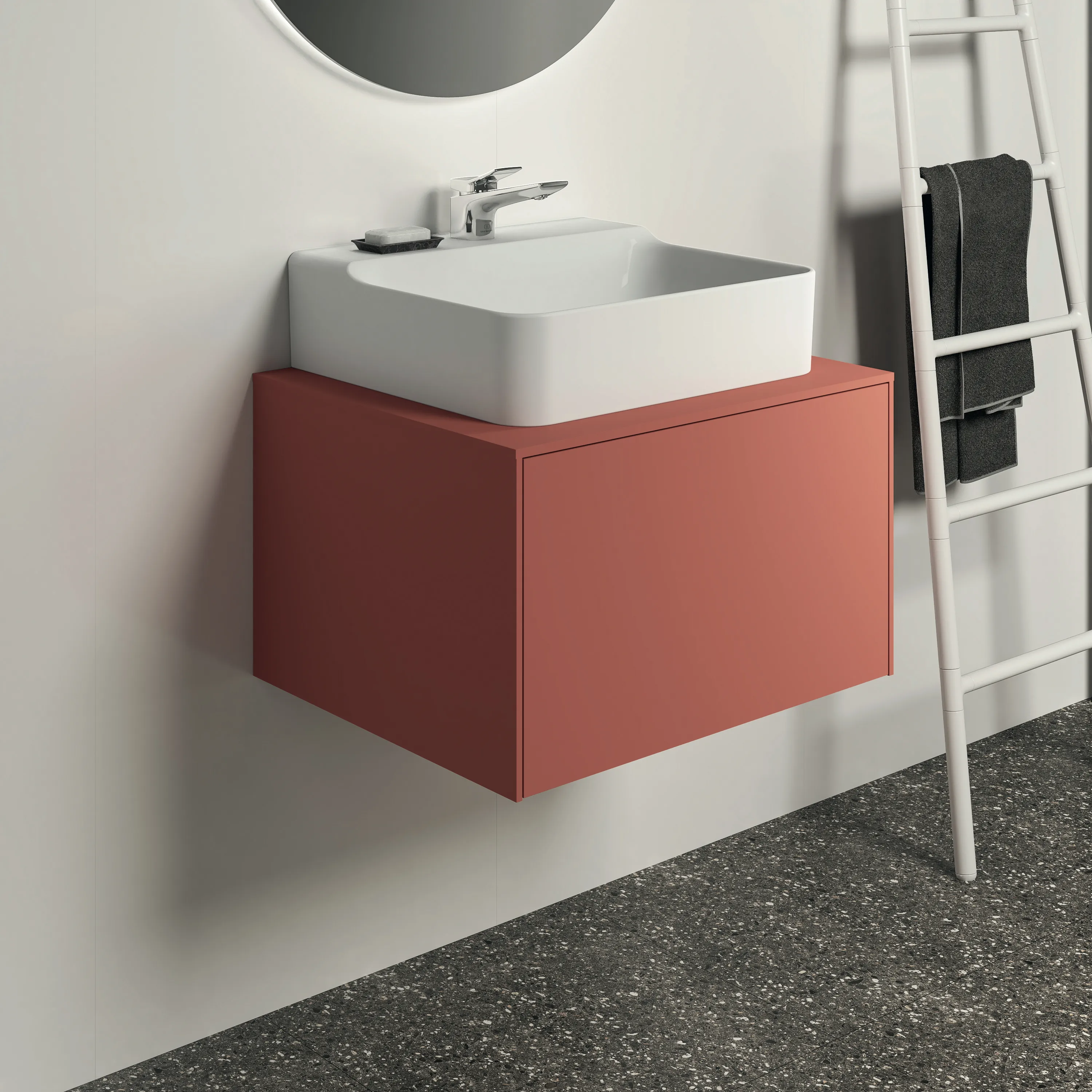 Ideal Standard Waschtischunterschrank „Conca“ 60,2 × 37 × 50,5 cm Sunset matt lackiert Ideal Standard Waschtischunterschrank „Conca“ 60,2 × 37 × 50,5 cm Sunset matt lackiert