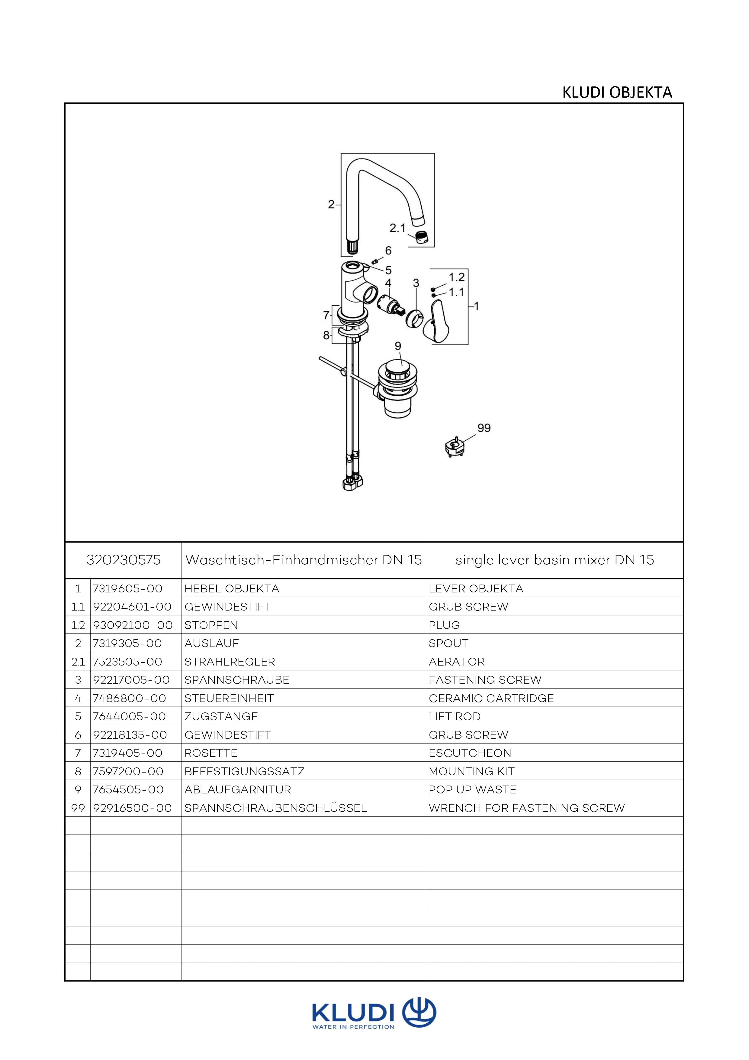 OBJEKTA WaschtischEHM DN 10 mit seitlicher Steuerung chrom OBJEKTA WaschtischEHM DN 10 mit seitlicher Steuerung chrom