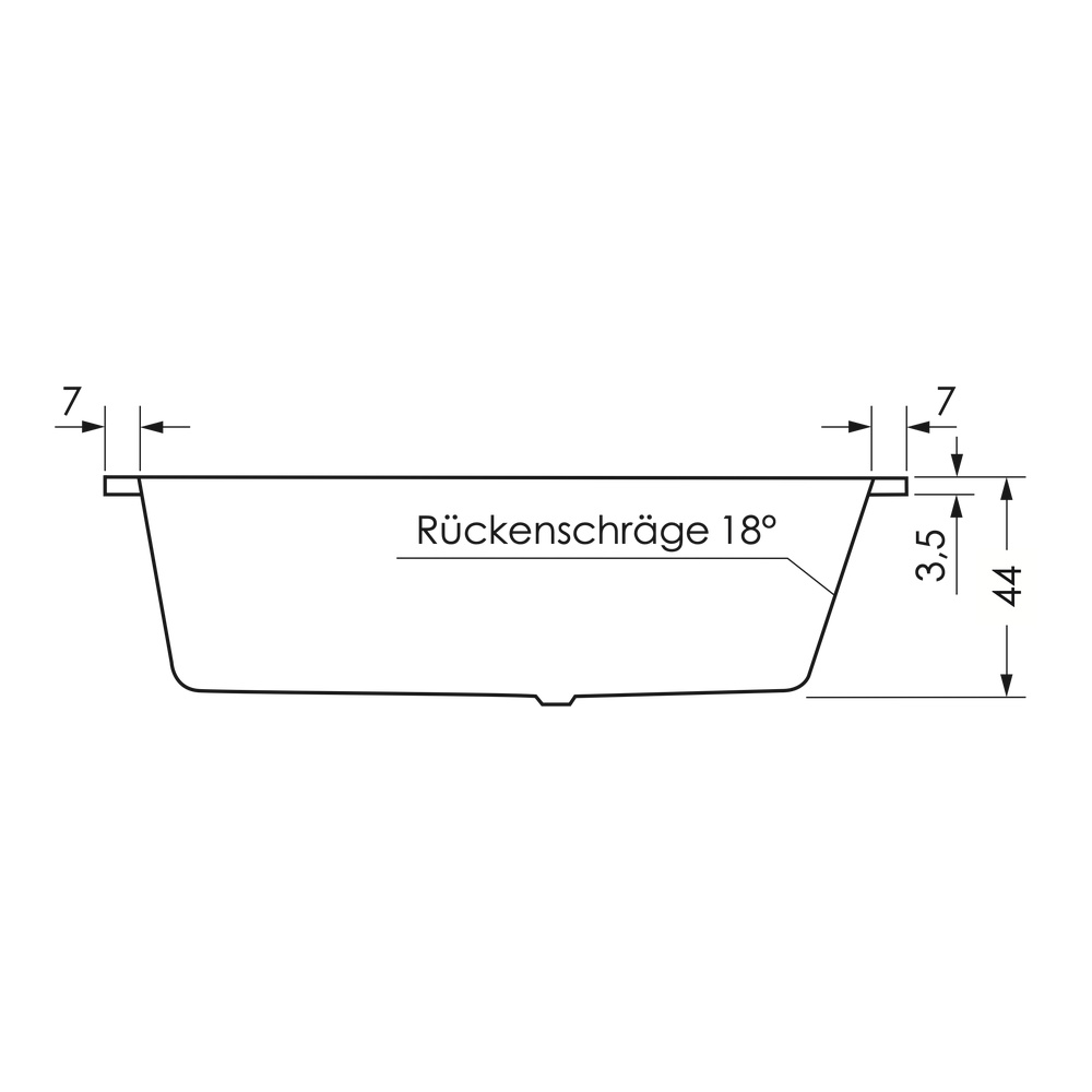 repaBAD Badewanne „Livorno Eco“ trapez 1600 mm, links in Weiß Matt repaBAD Badewanne „Livorno Eco“ trapez 1600 mm, links in Weiß Matt