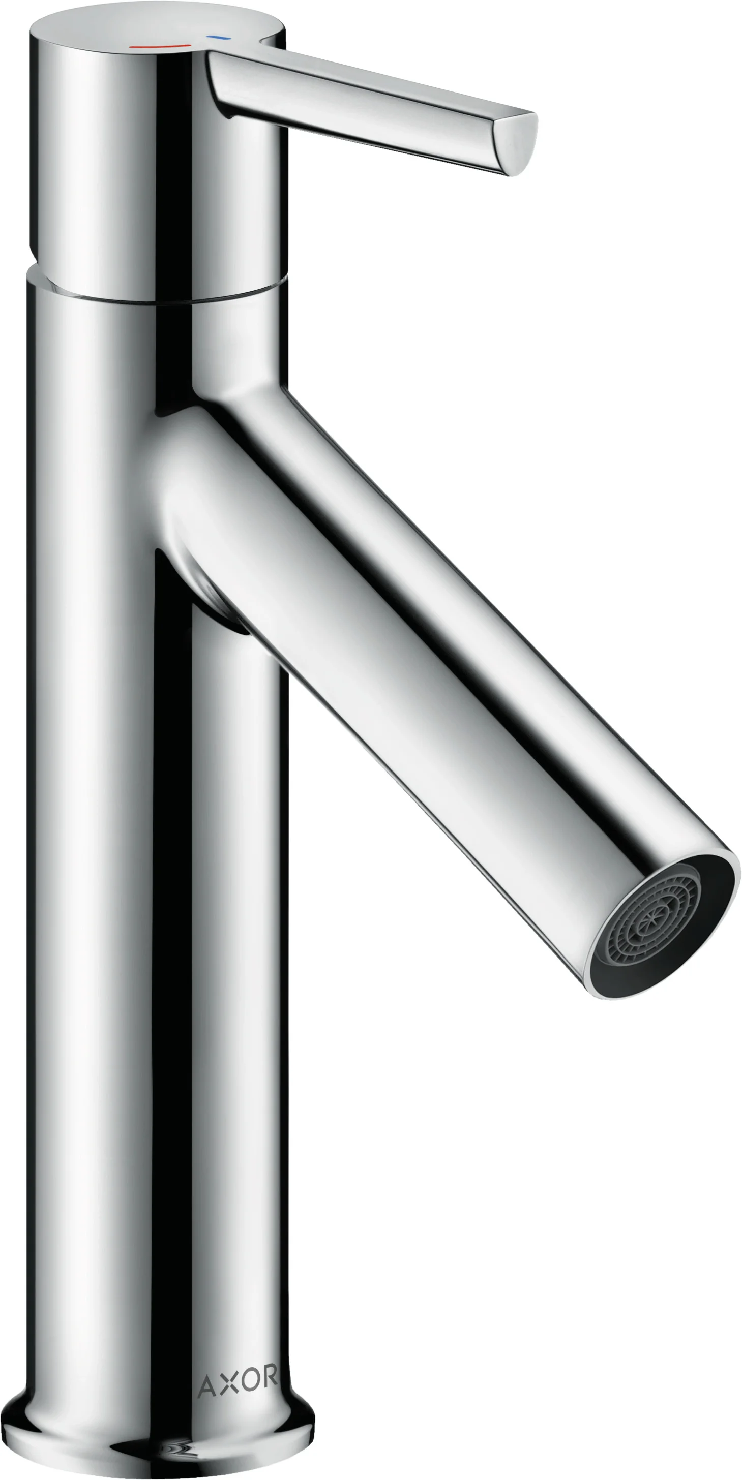 Hansgrohe AXOR Starck Einhebel-Waschtischmischer 100 CoolStart, Chrom, Ausladung 103 mm, Auslaufhöhe 95 mm, Hebelgriff, Normalstrahl, max. Durchfluss 3,5 l/min