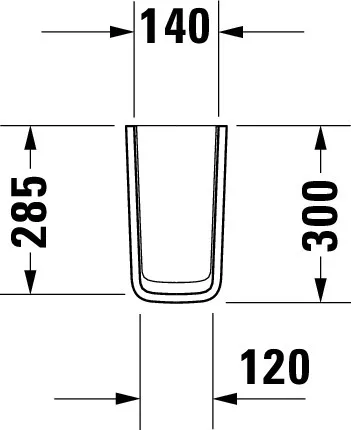 Halbsäule ME by Starck für 233565, 233560, 233555, weiß