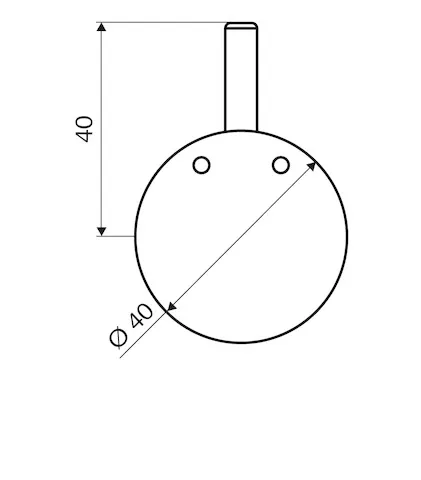 Thermostatgriff EasyGrip, Thermostatgriff, chrom