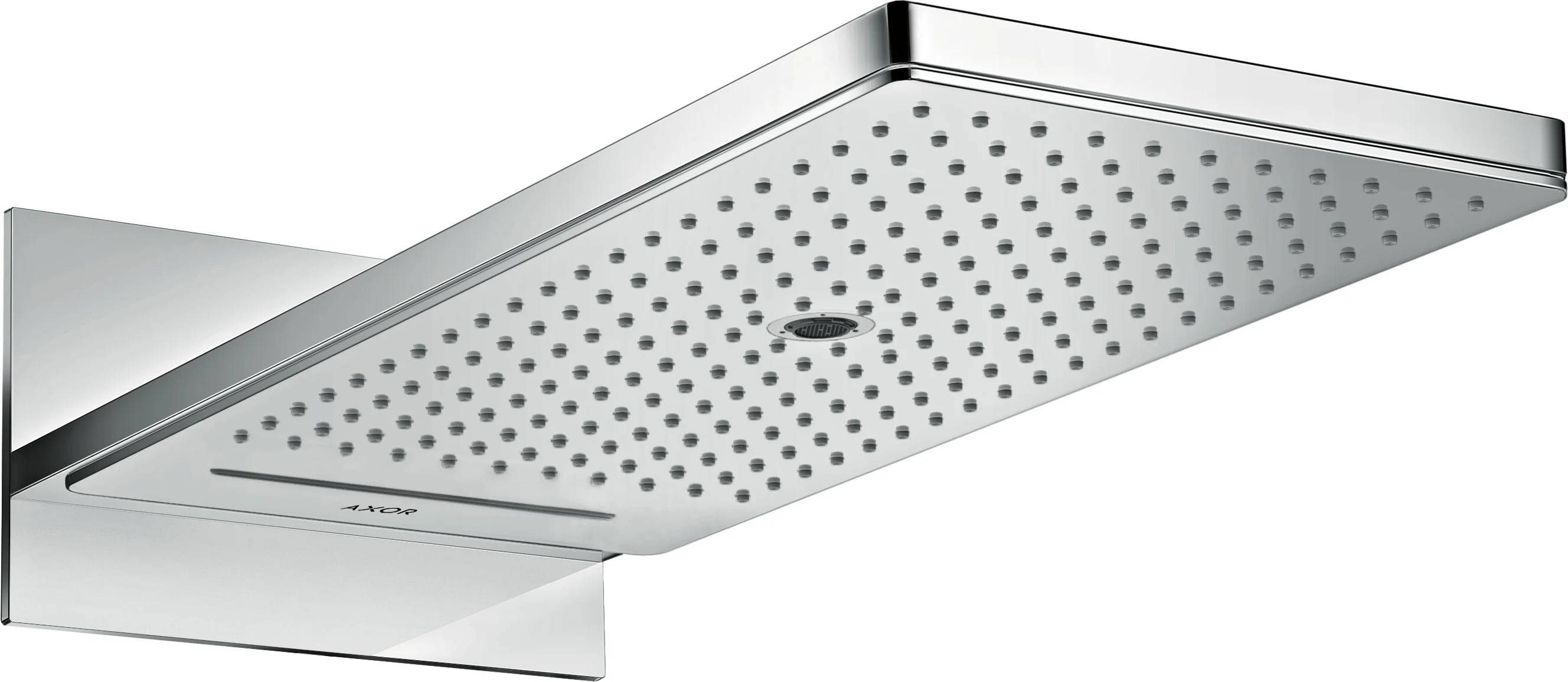 Hansgrohe AXOR ShowerSolutions Kopfbrause 3jet Chrom, 580 x 260 mm, Wandmontage, DN15, für Durchlauferhitzer geeignet