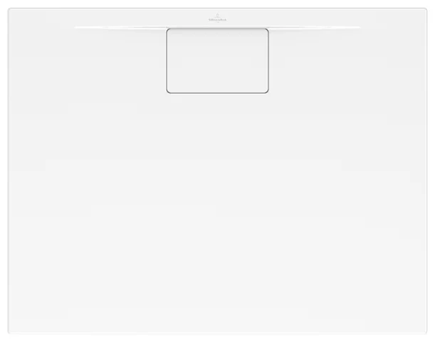 Villeroy & Boch rechteck Duschwanne „Architectura MetalRim“ 90 × 70 cm mit Antirutsch (VILBOgrip), in Weiß Alpin