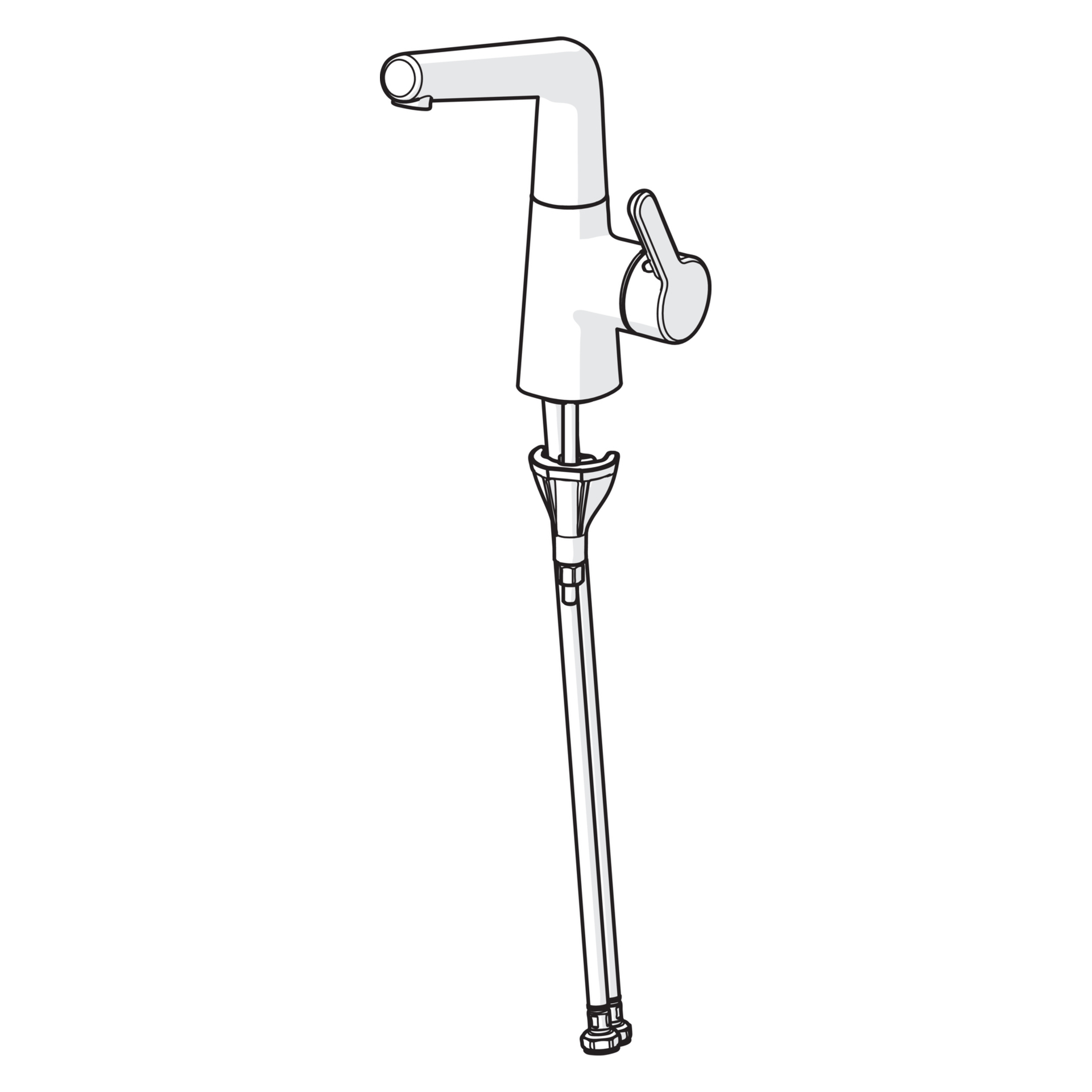 Einhand-Waschtischarmatur „Designo Style“ Ausladung 151 mm in Chrom Einhand-Waschtischarmatur „Designo Style“ Ausladung 151 mm in Chrom