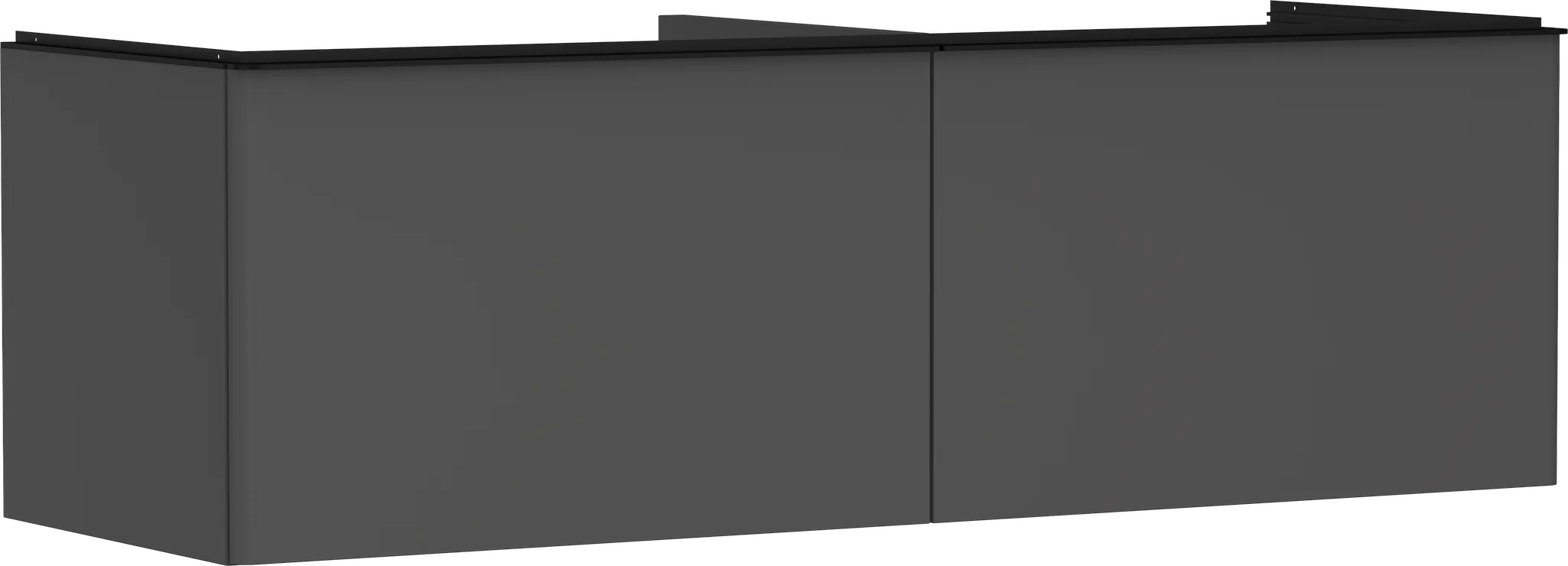 Hansgrohe Xelu Q Waschtischunterschrank Diamantgrau Matt 1560x550mm mit 2 Schubkästen