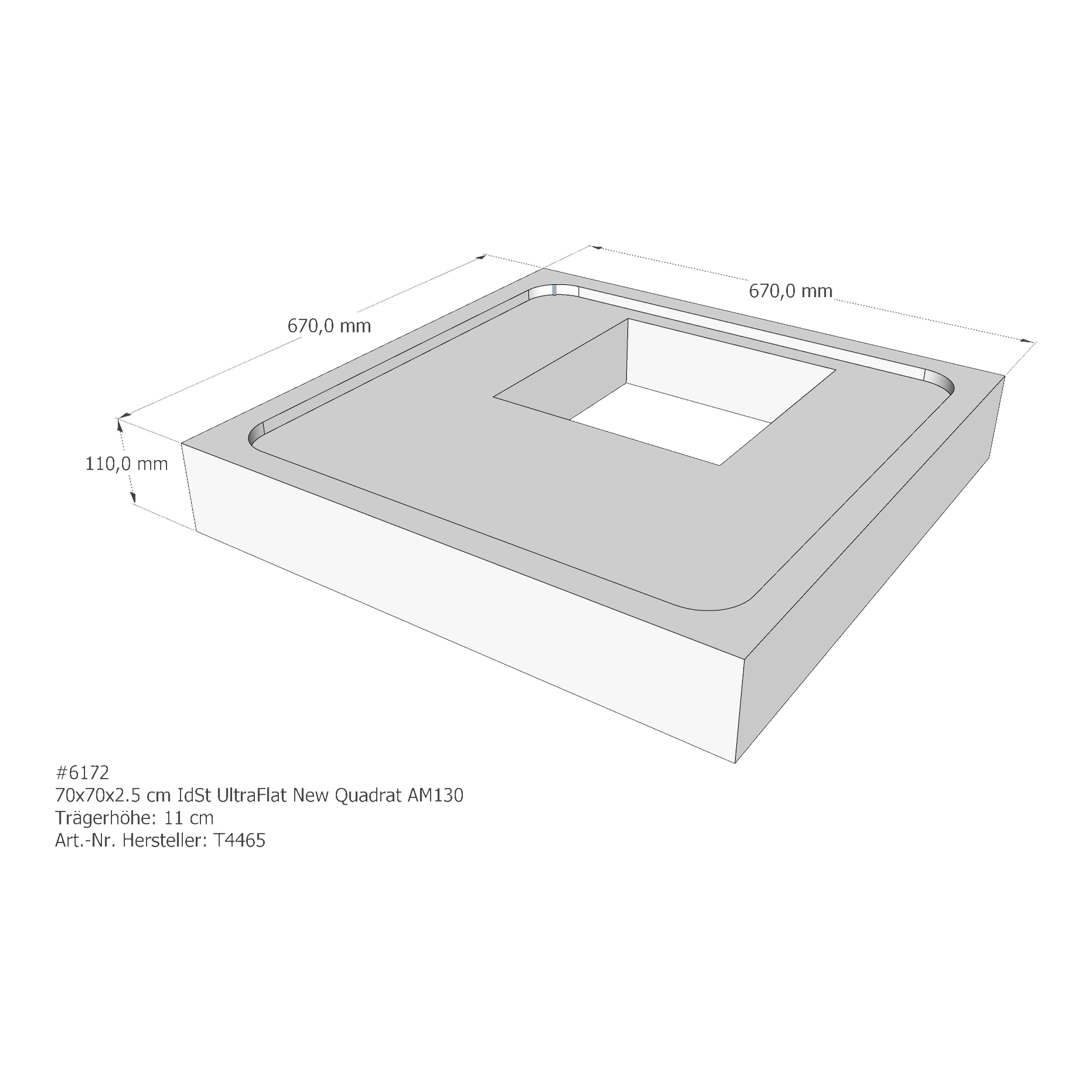 Duschwannenträger für Ideal Standard Ultra Flat New 70 × 70 × 2,5 cm Duschwannenträger für Ideal Standard Ultra Flat New 70 × 70 × 2,5 cm