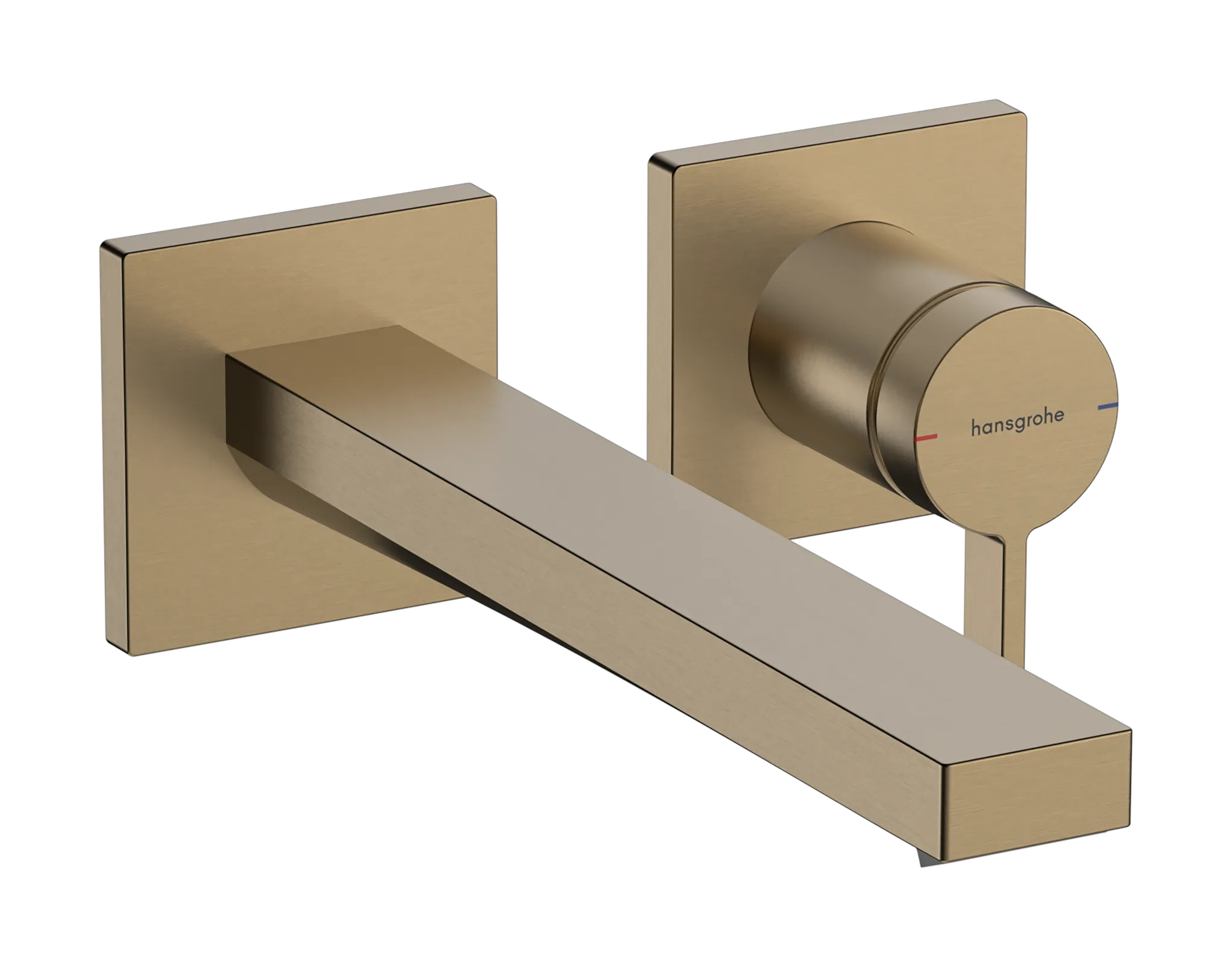 Hansgrohe Tecturis E Einhebel-Waschtischmischer Unterputz Wandmontage EcoSmart+ 22,5 cm Brushed Bronze