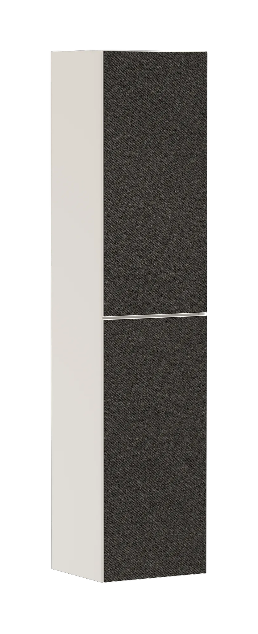 Xevolos E Hochschrank Sandbeige Matt 400/360, Türanschlag links Bronze Struktur