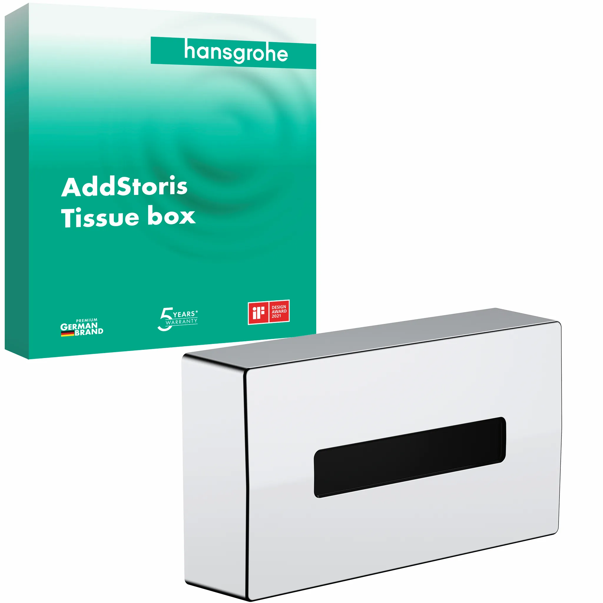 Hansgrohe AddStoris Kosmetiktuchbox, Chrom Hansgrohe AddStoris Kosmetiktuchbox, Chrom