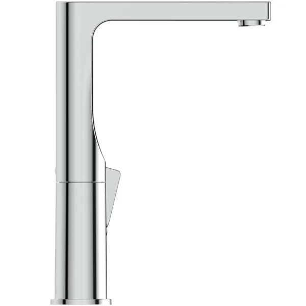 Waschtischarmatur Edge, 5 l/min, ohne Ablaufgarnitur, mit hohem schwenkbarem Auslauf, Ausladung 140mm, Chrom Waschtischarmatur Edge, 5 l/min, ohne Ablaufgarnitur, mit hohem schwenkbarem Auslauf, Ausladung 140mm, Chrom