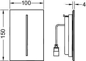 filo Sensorblende, Edelstahl gebürstet (mit Anti-Fingerprint) filo Sensorblende, Edelstahl gebürstet (mit Anti-Fingerprint)