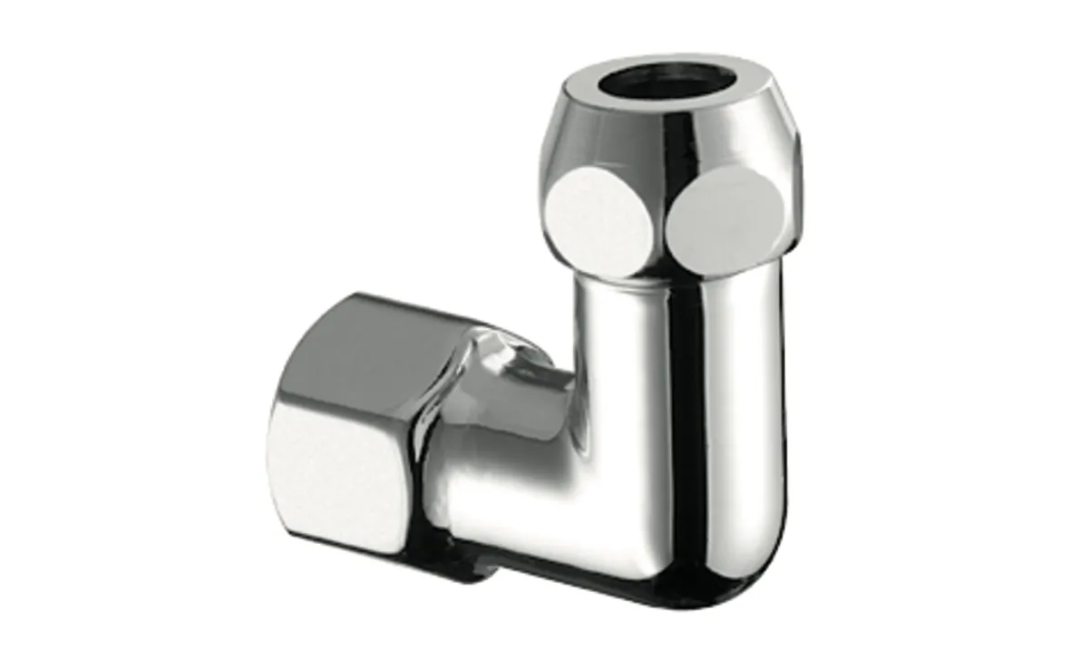 Winkel-Verschraubung mit Innengewinde, DN 10 G 3/8 IG, Ø 10 mm (DN 10 G 3/8 AG), chrom Winkel-Verschraubung mit Innengewinde, DN 10 G 3/8 IG, Ø 10 mm (DN 10 G 3/8 AG), chrom