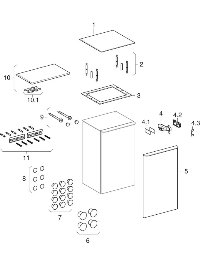 Geberit Hochschrank „Smyle“ 36 × 60 × 32,6 cm Geberit Hochschrank „Smyle“ 36 × 60 × 32,6 cm