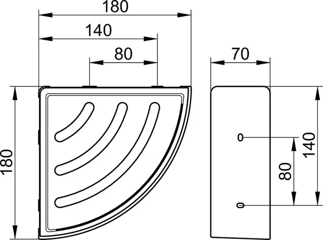 Elegance 11657010001 Eckduschkorb Kunststoff-Einsatz anthrazit verchromt Elegance 11657010001 Eckduschkorb Kunststoff-Einsatz anthrazit verchromt