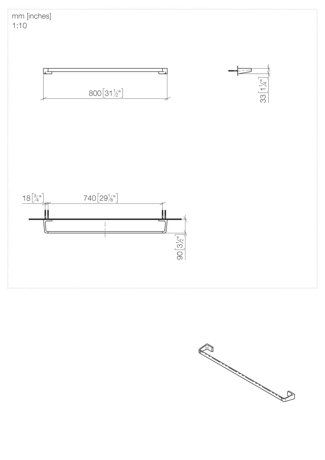 Badetuchhalter SERIENSPEZIFISCH Chrom 83080976