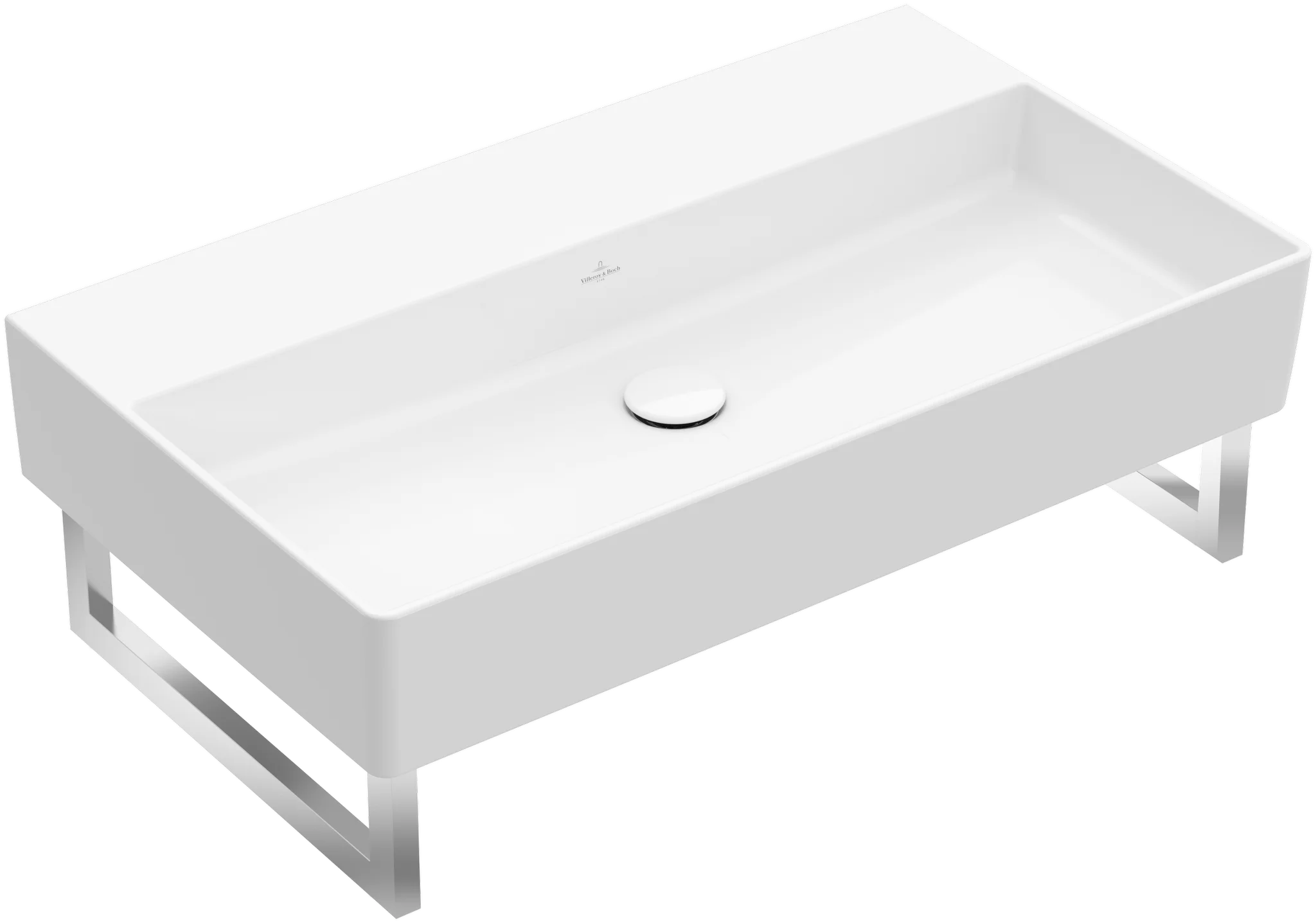 Villeroy & Boch Memento 2.0 Waschbecken TitanCeram 800x470mm Rechteck Weiß Alpin