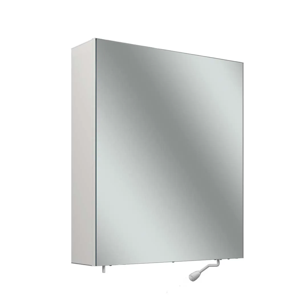 Schneider Spiegelschrank CLC1 60/1/K/0/R - Weißer Aluminiumkorpus, Aufputzmontage, Dreh-/Kipptüre, IP24 Schneider Spiegelschrank CLC1 60/1/K/0/R - Weißer Aluminiumkorpus, Aufputzmontage, Dreh-/Kipptüre, IP24