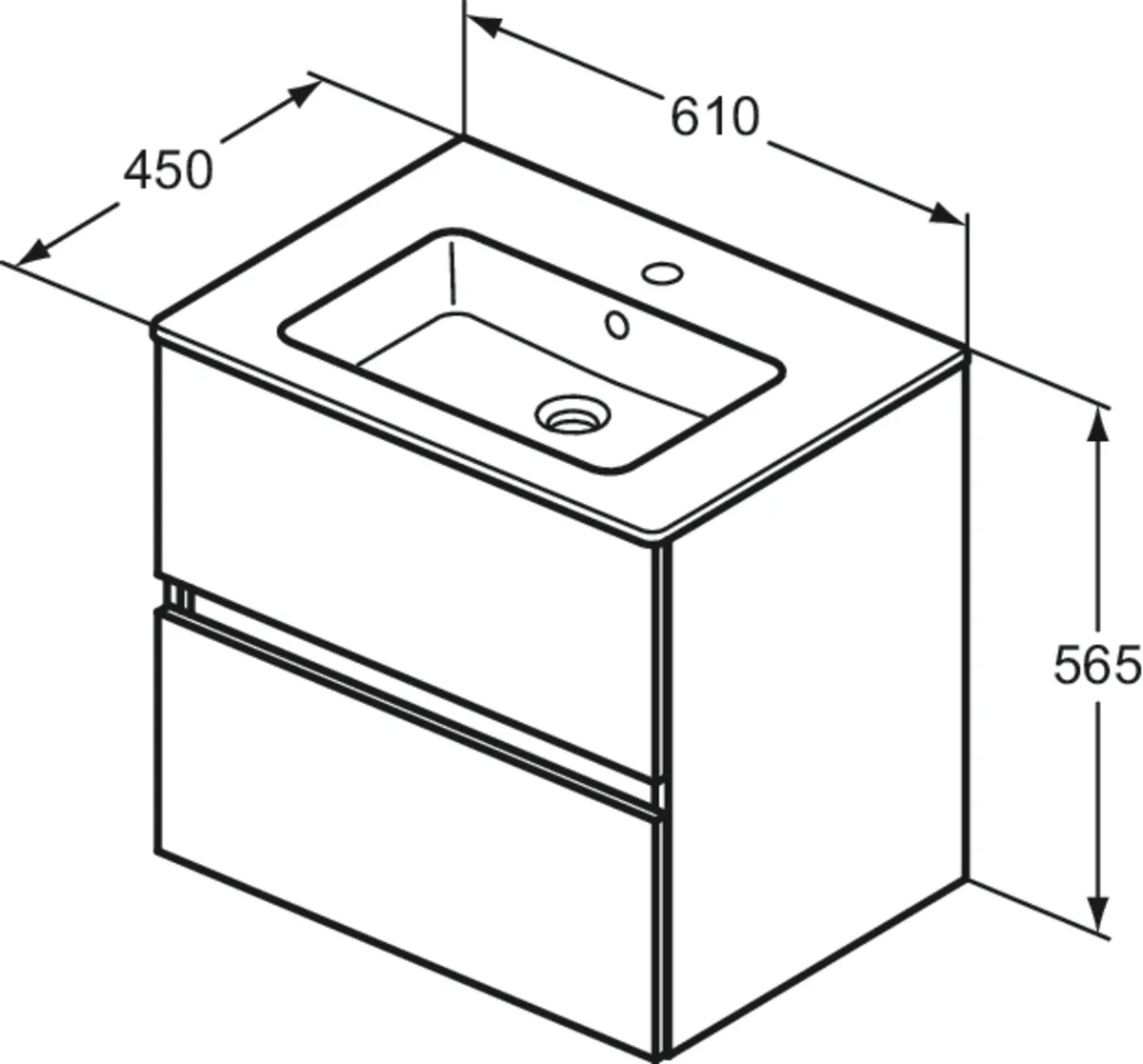 Möbelpaket Eurovit+ mit Waschtisch 61cm Weiß und Unterschrank 60cm 2 Auszüge Hochglanz grau lackiert Möbelpaket Eurovit+ mit Waschtisch 61cm Weiß und Unterschrank 60cm 2 Auszüge Hochglanz grau lackiert