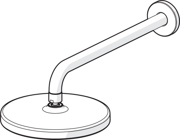 HA Kopfbrause HANSABASICJET 4436 1-strahlig Ausladung 348 mm DN 15 Chrom