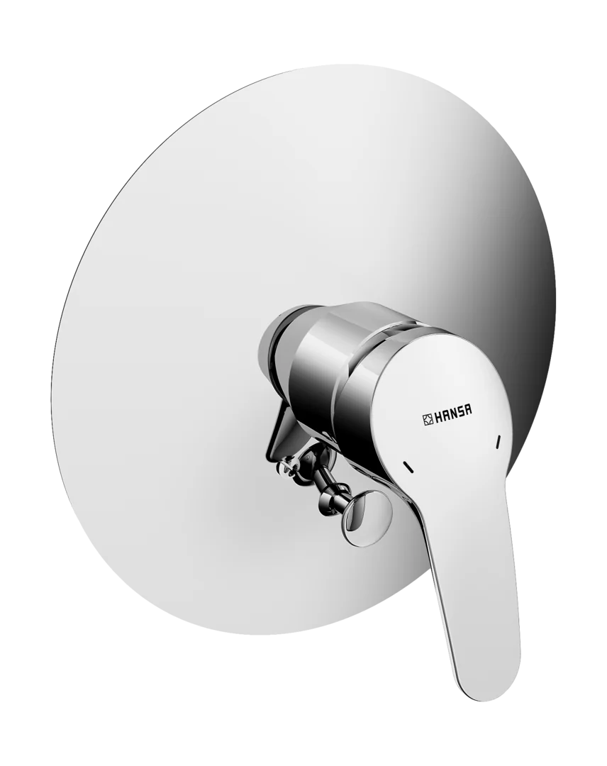 HansaMIX Einhebelmischer Fertigmontageset für Wanne/Brause Chrom