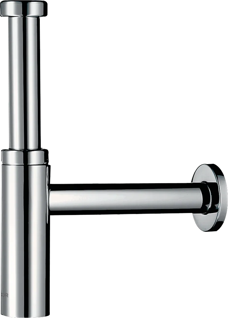 Hansgrohe AXOR Design Siphon Flowstar S, Chrom, Verstellweg 60–165 mm, Wandabstand 330 mm, Stauwasserhöhe 75 mm, Anschluss G 11/4