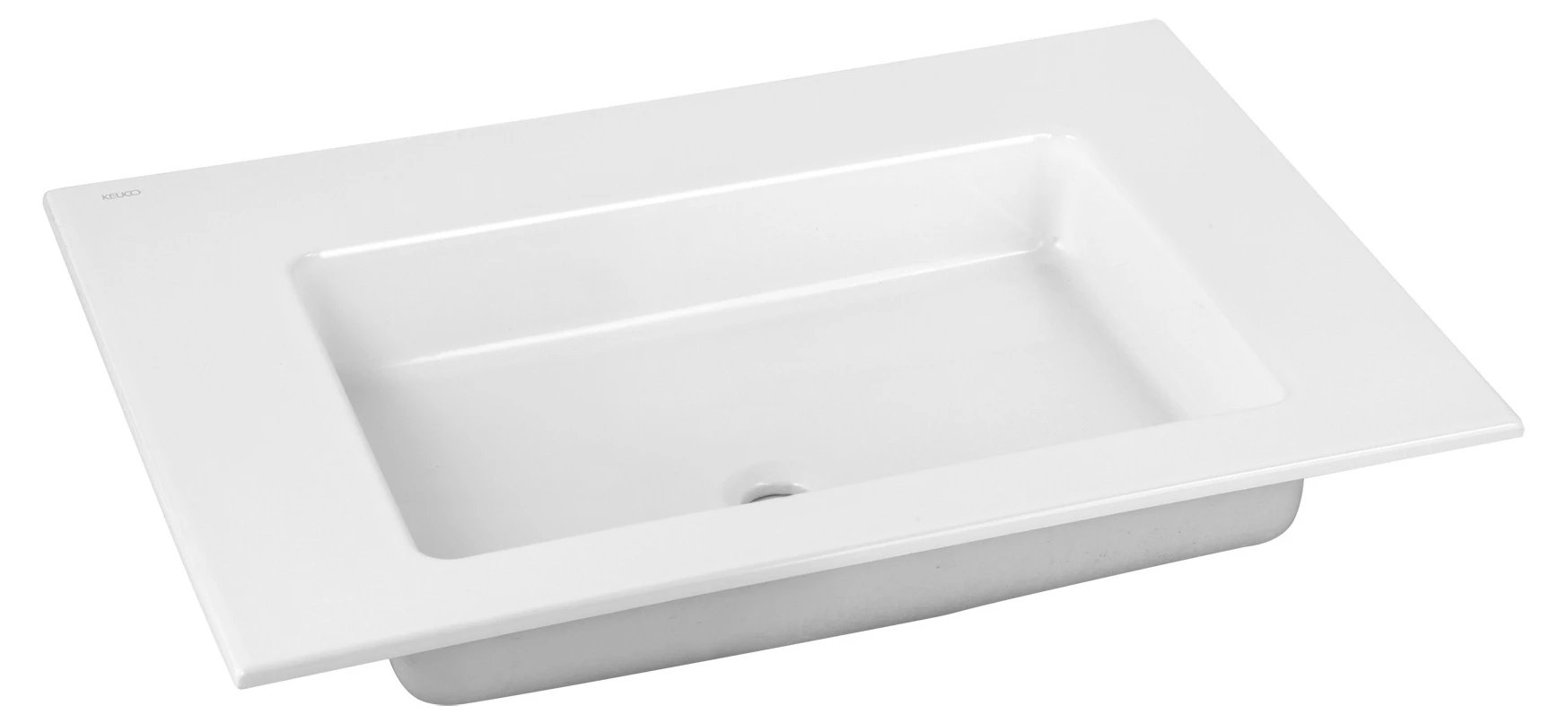 KEUCO Einbauwaschtisch „Royal 60“, ohne Hahnlochbohrung in Weiß, 704 × 538 × 17 mm KEUCO Einbauwaschtisch „Royal 60“, ohne Hahnlochbohrung in Weiß, 704 × 538 × 17 mm