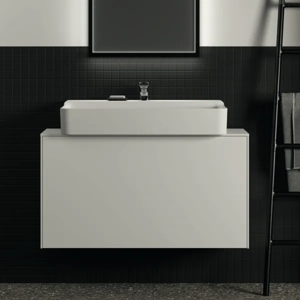 Ideal Standard Waschtischunterschrank „Conca“ 100,2 × 55 × 37,3 cm Weiß matt lackiert