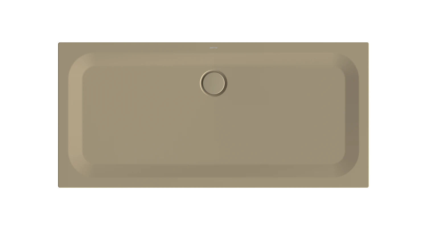 Bette quadrat Duschwanne „BetteUltra“ 1600 × 750 mm ohne Oberflächenbeschichtung, ohne Oberflächenveredelung, ohne Wannenträger, in Hazel