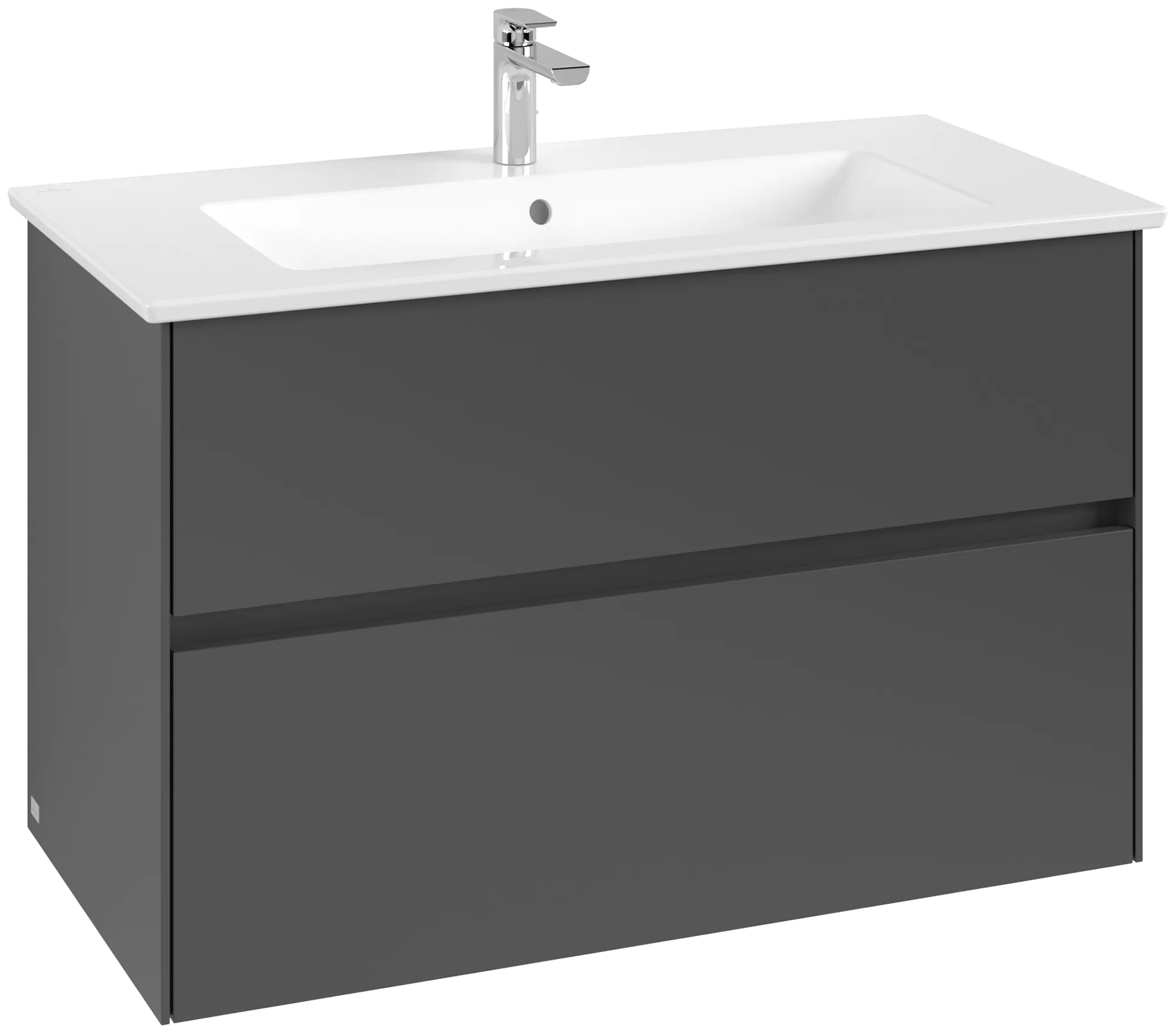 Villeroy & Boch Collaro Waschbeckenunterschrank C14500, 961 x 610 x 480 mm, Graphite