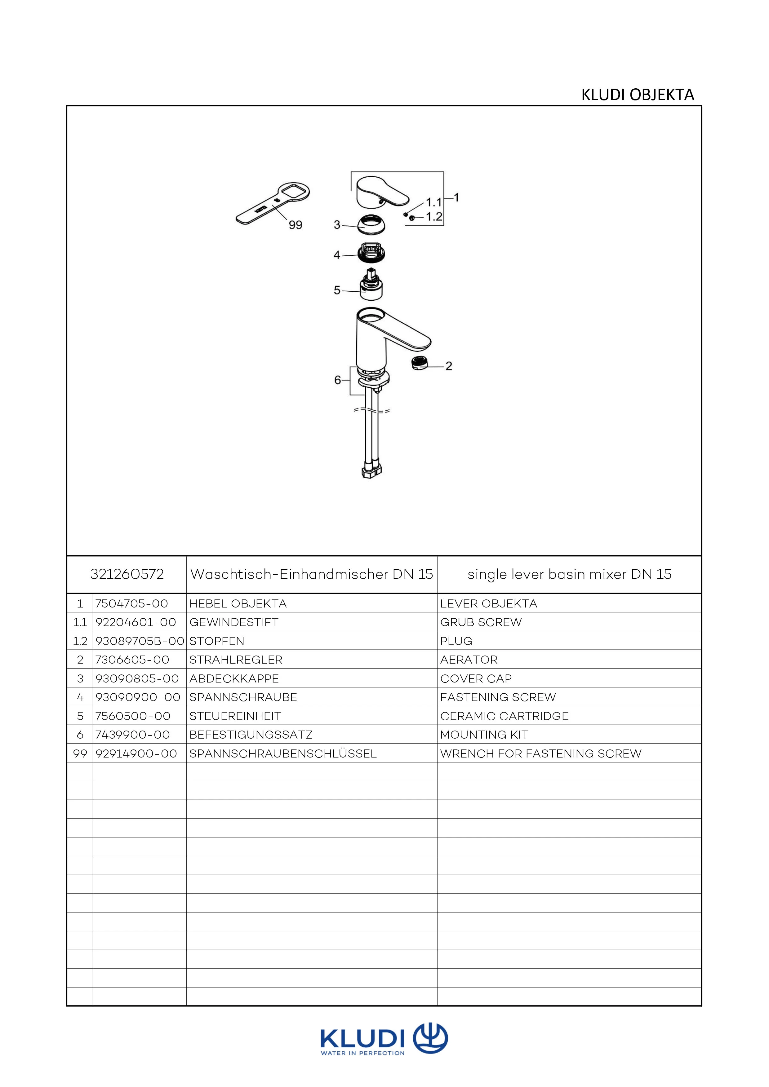 OBJEKTA WaschtischEHM DN 15 chrom OBJEKTA WaschtischEHM DN 15 chrom